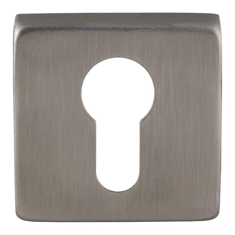 Gedotec Cylinder rosette stainless steel matt door rosette square –