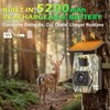 Solar Trail Camera 60MP 4K, WiFi Bluetooth, Game Camera with