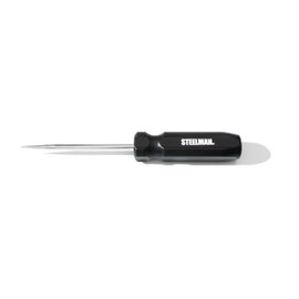 Steelman Tire Repair Probe Scratch Awl Punch, 4-inch Shank, Dual Bevel Point, for Metal Scribing, Piercing, and Punching Tasks