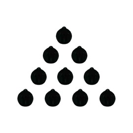 Widex Compatible Round Ear Tip Hearing Aid Domes, Pack of 10 Two Vent Domes