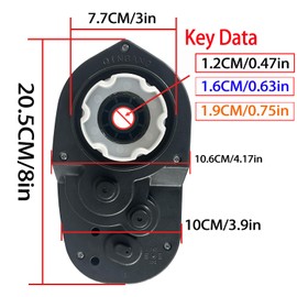 JRRXM 24V High Power Gearbox for Power Wheels, High Torque 24 Volt Motor 30000RPM with Gear Box for Kids Ride On Car Parts,Four-Stage Gear Enhance 0ff-Road Climbing Ability