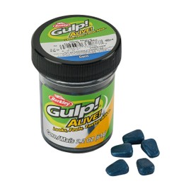 Berkley Gulp! Alive! Corn Fishing Bait, Blue Maize, Extreme Scent Dispersion, Great Replacement for Natural Corn, Ideal for Trout, Bass, Crappie, Catfish and More