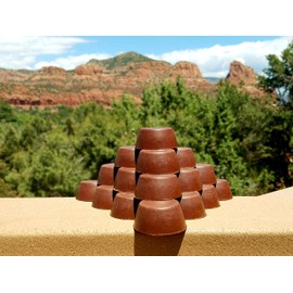 Orgonite Andy - Orgonite - Orgone Generator - 10 Small Red Rock Sedona Vortex Tower Buster Pucks with Shungite Energy (10 mini TB Pucks)