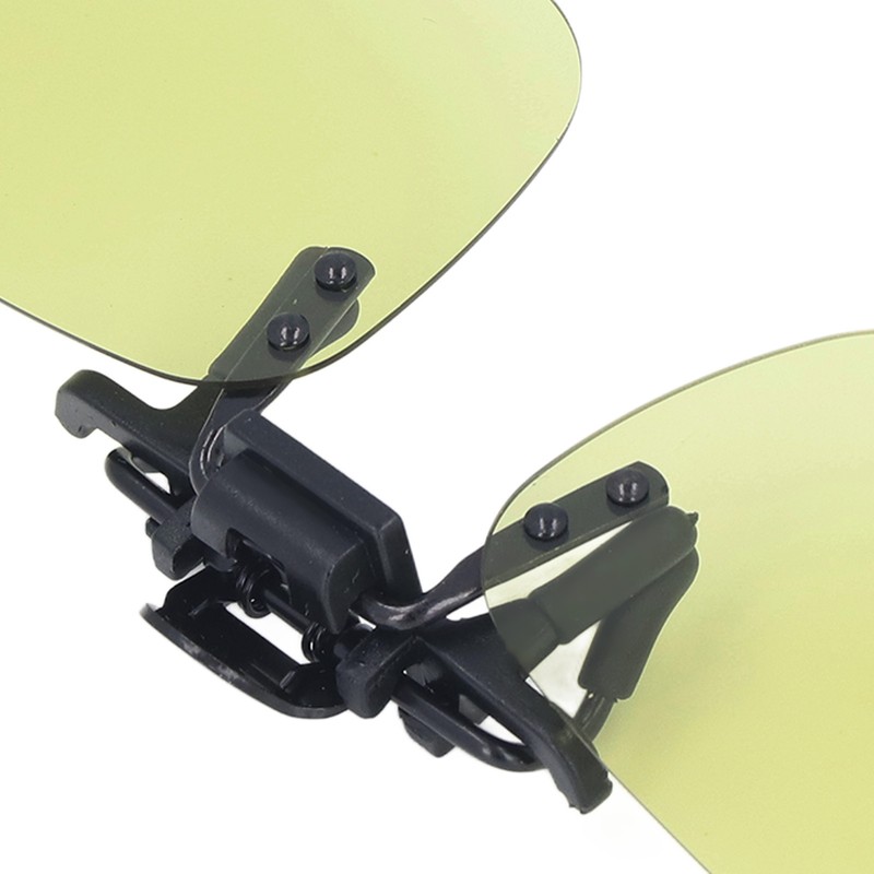 Polarized Clip On Glasses Day Night Duel Use Portable Polarized