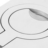 4 Pcs 63x44mm Square Flush Pull Ring Handles 316 Stainless
