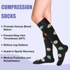 4 Pairs Compression Socks for Women & Men Knee High