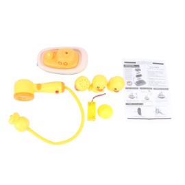 Baby Bath Shower Head Toy with Suction Cups Cute Little Yellow Duck Shape Baby Bath Spayer Water Pump for Infants Babies Little Yellow Duck