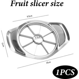 Stainless Steel Apple Cutter & Slicer – Durable Apple Corer for Quick and Easy Slicing of Apples, Pears & Fruits | Ergonomic Grip | Rust-Resistant | Dishwasher Safe Kitchen Gadget