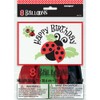 12" Latex Ladybug Party Birthday Balloons, 8ct