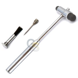 G.S CHROME-PLATED BUCK NEUROLOGICAL HAMMER (BLACK) BEST QUALITY