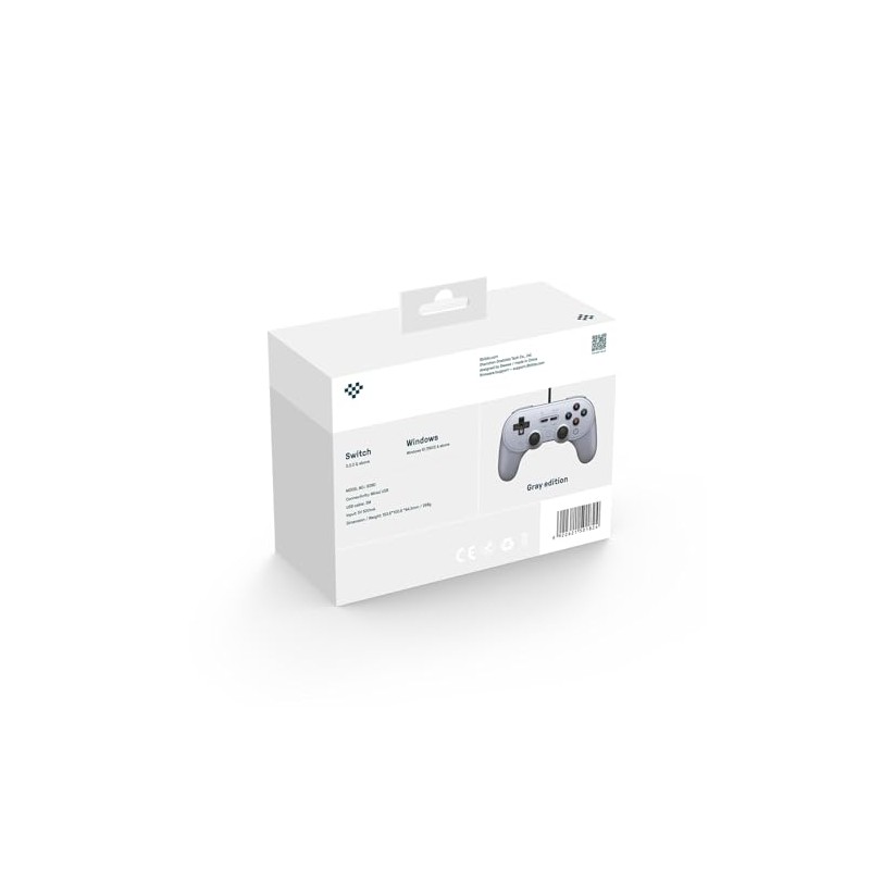 8BitDo Pro 2 Wired Controller for Switch, Windows, Steam Deck