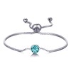 Philip Jones December (Blue Topaz) Birthstone Bracelet Created with Zircondia®