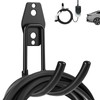 EV Charger Holder Wall Mount, Heavy Duty Steel J-Hook, Durable