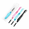 Foldable dual eyelash brush mascara, anti-clumping, for shaping eyebrows, includes portable case / 접이식 듀얼 속눈썹 브러시 마스카라 뭉침방지 눈썹결 정리용 휴대용 케이스포함