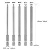 Bestgle 5pcs 100mm Ball End Hexagon Head Long Magnetic Screwdriver