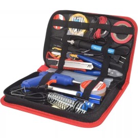Plusivo Soldering Iron Kit 60W Adjustable Temperature w/Glue Gun & Accessories