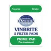5X Harris Prime Pre-Filter Pads 5-Pack Use with Harris Vinbrite