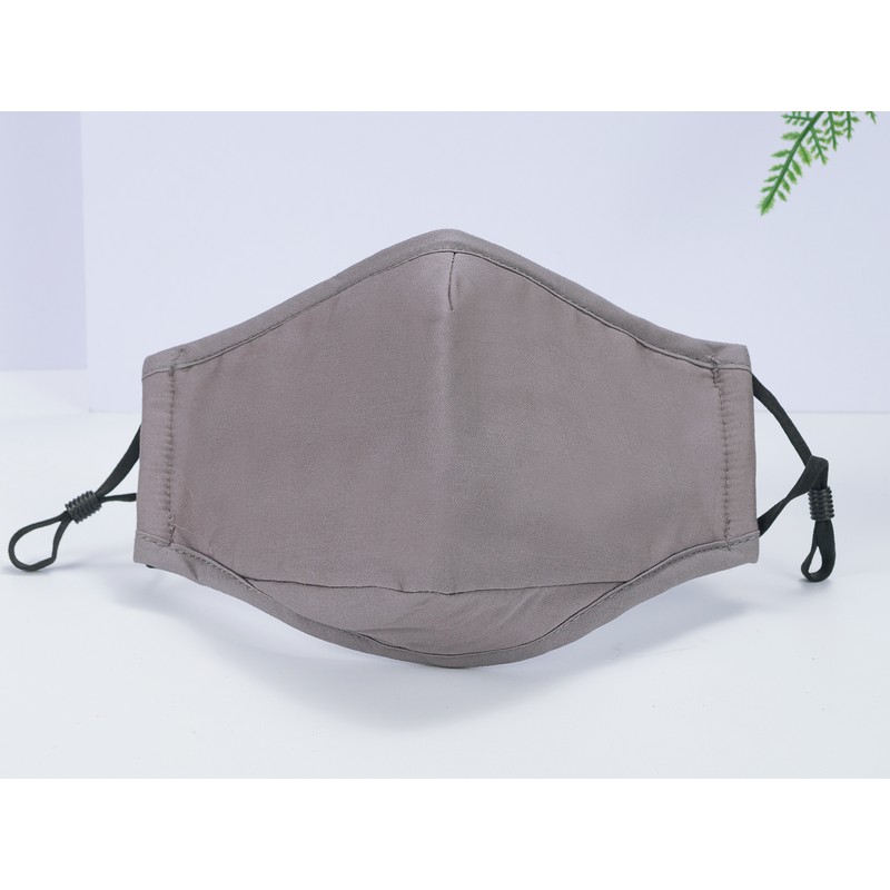 10 PCs Adult Face Masks Washable and Reusable Solid Color