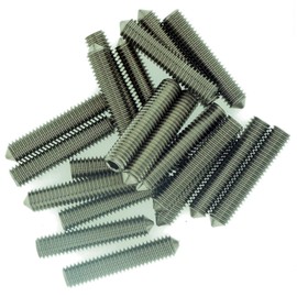 M6 (6mm x 30mm) Hex Socket Grub Screw (Cone Point) - Stainless Steel (A2) (Pack of 20)