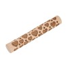 QUARKZMAN Wooden Clay Roller 4 Inch Heart Pattern Rolling Pin