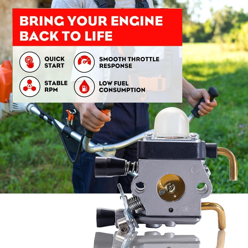 FS80R Carburetor Kit Compatible with Stihl FS85 FS80 HS75 HT75