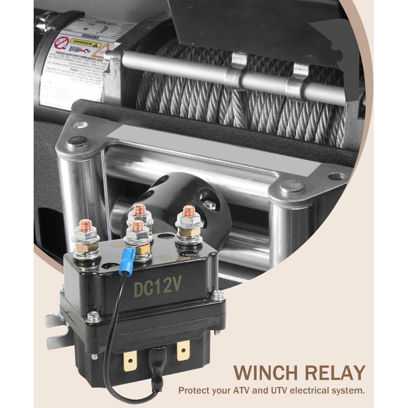 Bylikeho Winch Solenoid - 12V 250A Car Accessory, Reversing Contactor