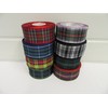 1 Roll of 38mm x 25 metres Tartan Ribbon Navy