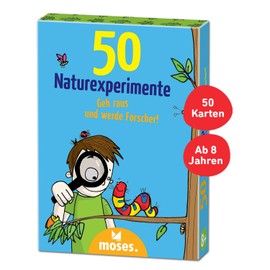 Moses, 50 Nature Experiments, Go Out and Become a Researcher, Children's Activity Card Set