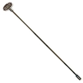 Midwest Hearth Universal Valve Key for Gas Fire Pits and Fireplaces - Polished Chrome (18-Inch)