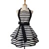 HAMILO Women's Frill Apron, Ribbon Tie, Adjustable Size, Length Approx.
