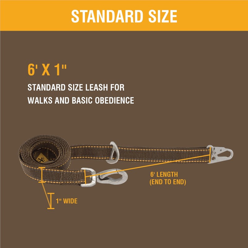 Browning Pet Leashes, Classic Webbing Camo Leash One Size, One