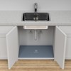 Under Sink Mat, 25" x 22" Silicone Kitchen Cabinet Tray,