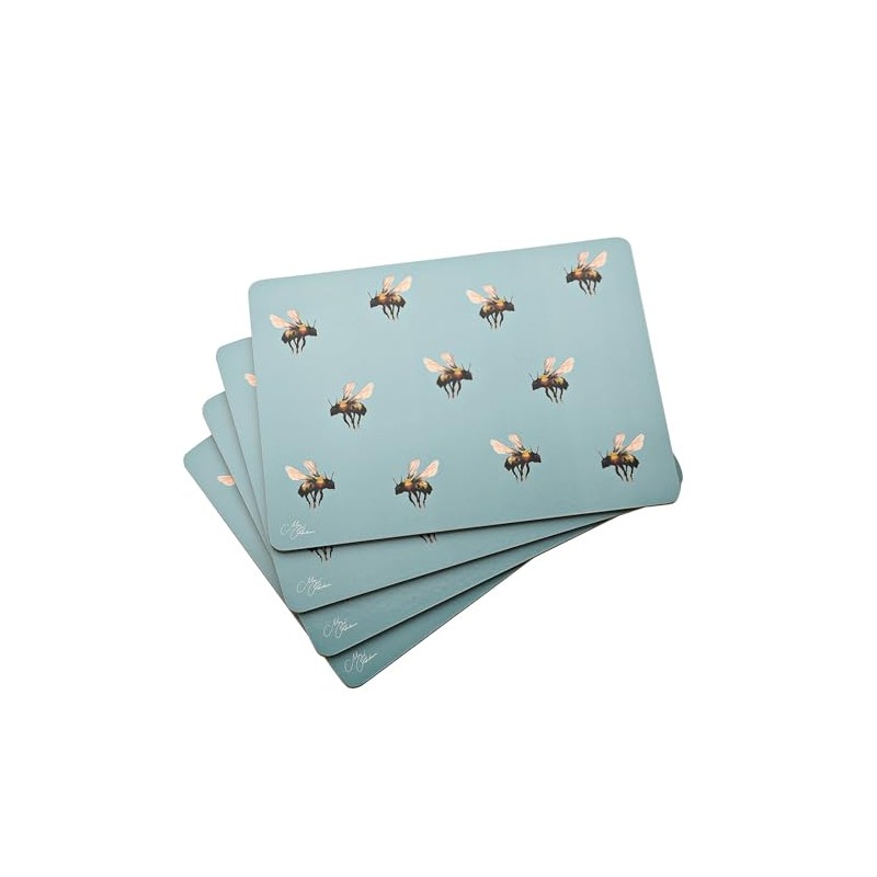 Meg Hawkins Set of 4 Placemats - Buzzing Bees Design