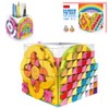 SIENON Dots Rainbow Pencil Holder, Creative Craft Decoration Set, Building