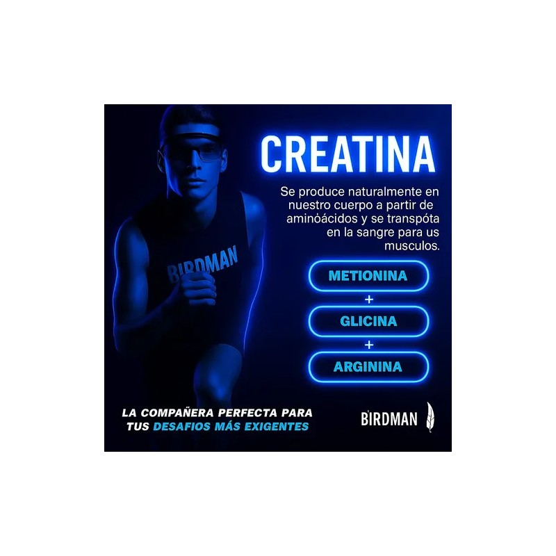 Creatina Monohidratada Birdman En Lata De 700 Gr