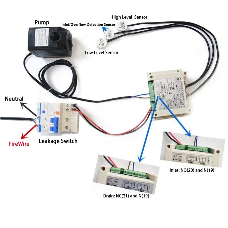 AC100 to 260V Automatic Water Level Controller XKC C352 3P