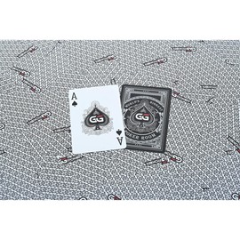 Generic GGPOKER Card Deck 100% Plastic Playing Cards, 2-Deck Poker Card Set, Bridge Size, Superior Flexibility and Durability, Professional Playing Cards for Texas Hold’em Poker (Black & Gold)