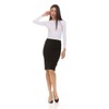 KIKI RIKI Women's Cotton Pencil Skirt Black Small