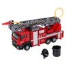 1:50 Ladder Fire Truck Alloy Model 180° Rotating Table Fire