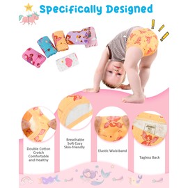 JAHSIYI Girls Underwear Size 6 100% Cotton Toddler Panties 6T Stretch Briefs Kids Clothes Castle Underpants 6 Pack Cute Undies Small 6X 5-6 Years Old