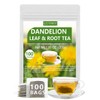 ULTHMOK Premium Dandelion Root & Leaf Tea,100 Tea Bags/7.06Oz,for Liver