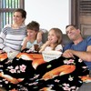 Fox Blanket Cherry Blossom Blanket Cozy Soft Lightweight Flannel Throw