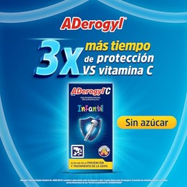 ADerogyl C Multivitamínico Infantil Frasco con Gotero 10 ml. Ayuda a la Prevención y Tratamiento de la Gripe de tus Pequeños. Con Vitaminas A, C Y D