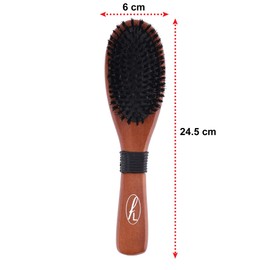 Fine Lines - Grooming Bristle Brush | Boar Bristle Hair Brush, smoothing natural anti breakage | Soft Bristle Hair Brush for Afro, Wet or Curly Hair | Bristle Hair Brushes for Women and Men