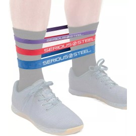Serious Steel Fitness 12" Resistance Band Glute Activation and Dynamic Warm Up - Set (#1,#2,#3)