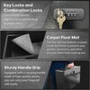 YIYITOOLS Fireproof Lock Box for Documents, Fire Resistant Safe Fire