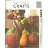 Pumpkins And Gourds McCall's Crafts Sewing Pattern 4189
