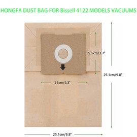 Hongfa Dust Bags 20packs, Replacement for Bissell Zing PowerFore 4122 4122D 1668 1668C 1668W 2154A 2154C 2154W 1608