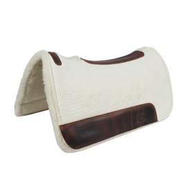 BLACK HOOF Steam Pressed Merino Wool Felt Contoured Pad with Heavy Saddle Grade 100% Woolen Fleece Bottom 1 Inch Thick