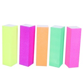 Baluue 10pcs Manicure Kit Fingernail Files Nail Polishing Block Iridescent Mini Nail File for Women